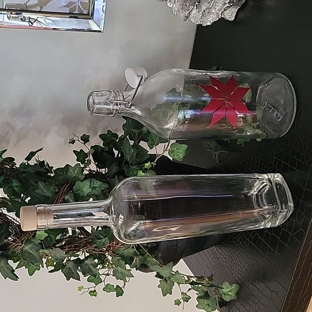 2 Glass Bottles